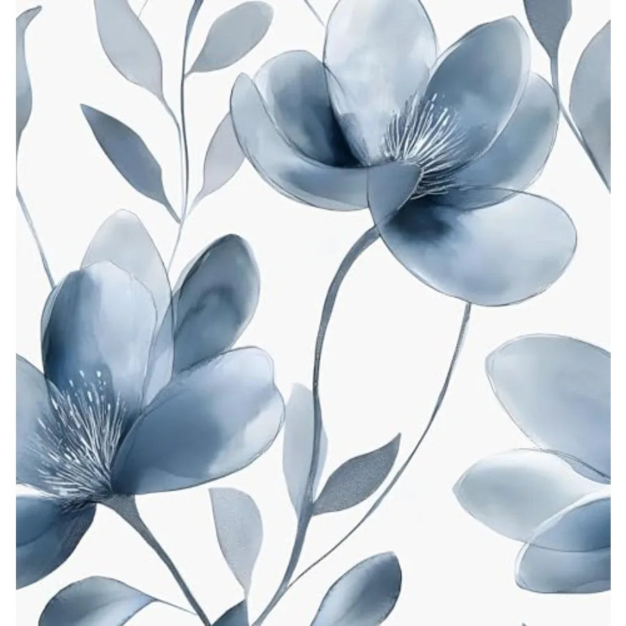 Peel And Stick Light Flower Wallpaper Modern Watercolor