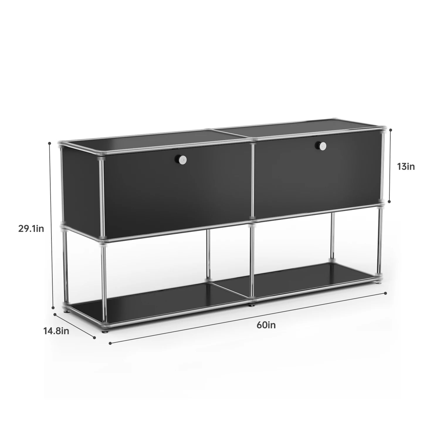Modern Stainless Steel Storage Cabinet For Living Room And Home Office TV Stand