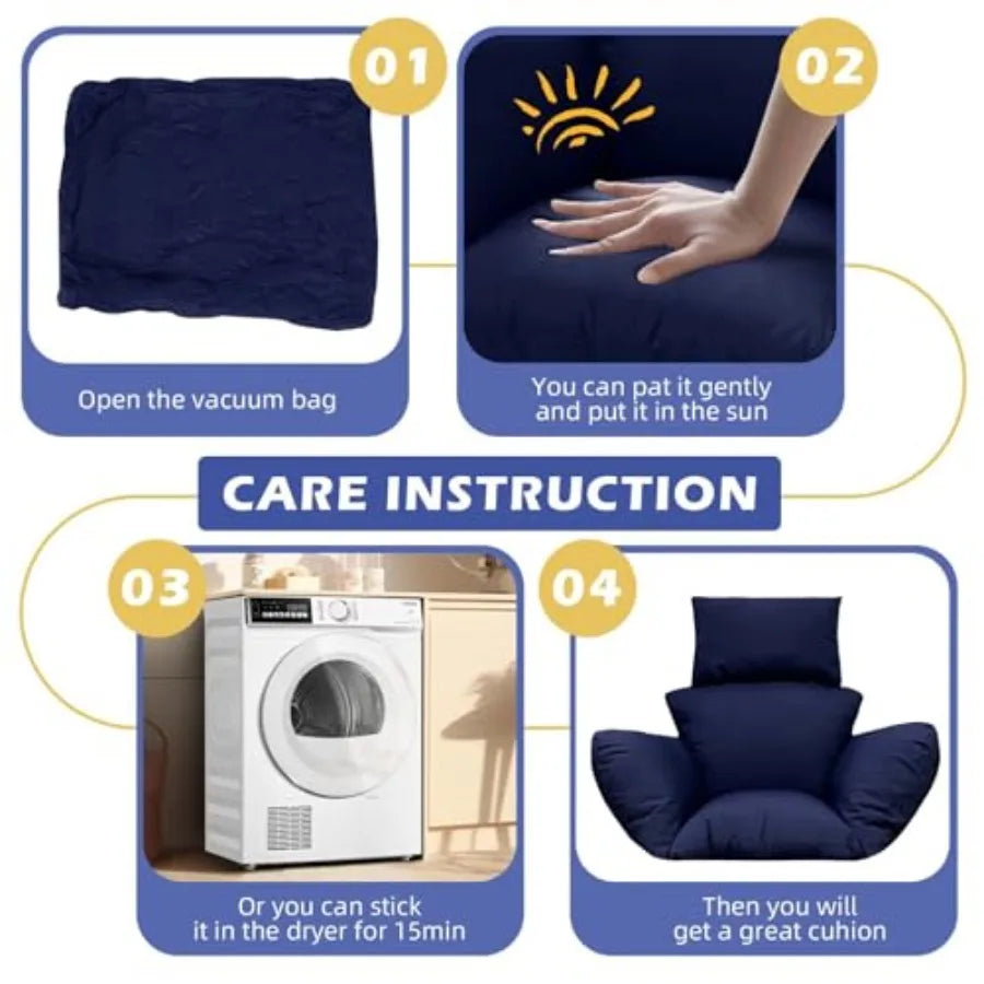 Egg Chair Cushion For Indoor Outdoor Hanging Chair