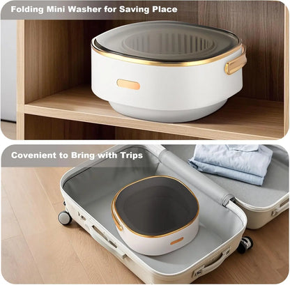 Acekool Portable Foldable Mini Washing Machine With Spin Dryer