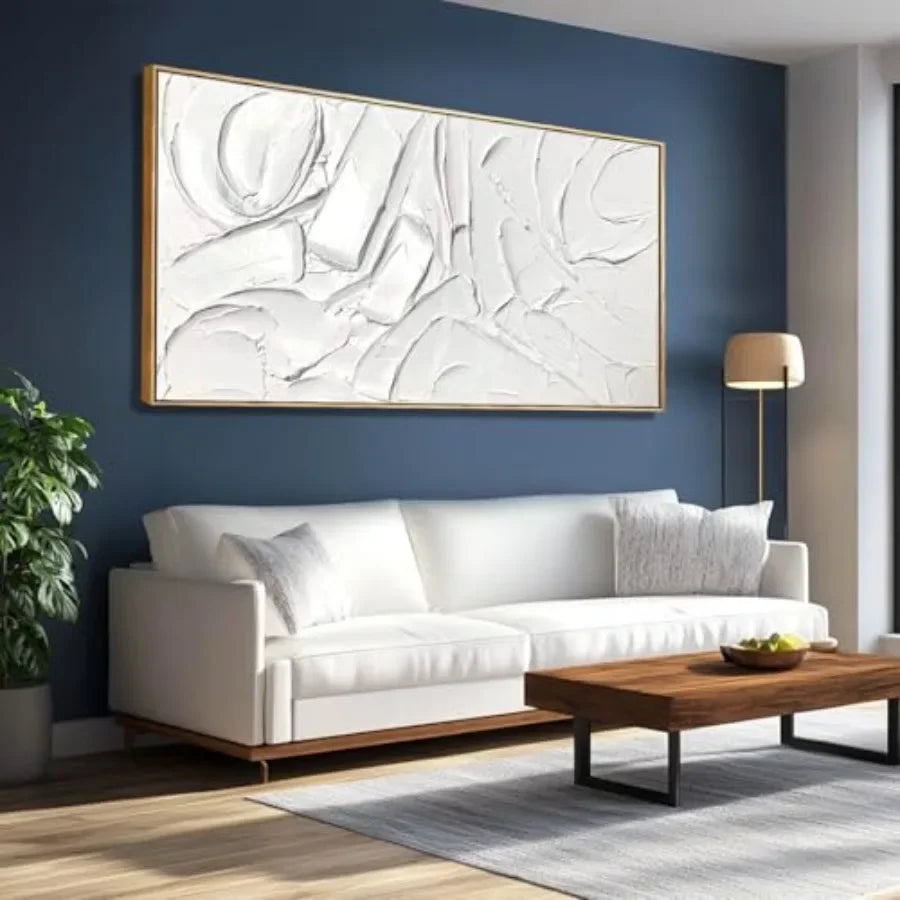 Abstract Modern Wall Art Poster On Canvas Framed Decor