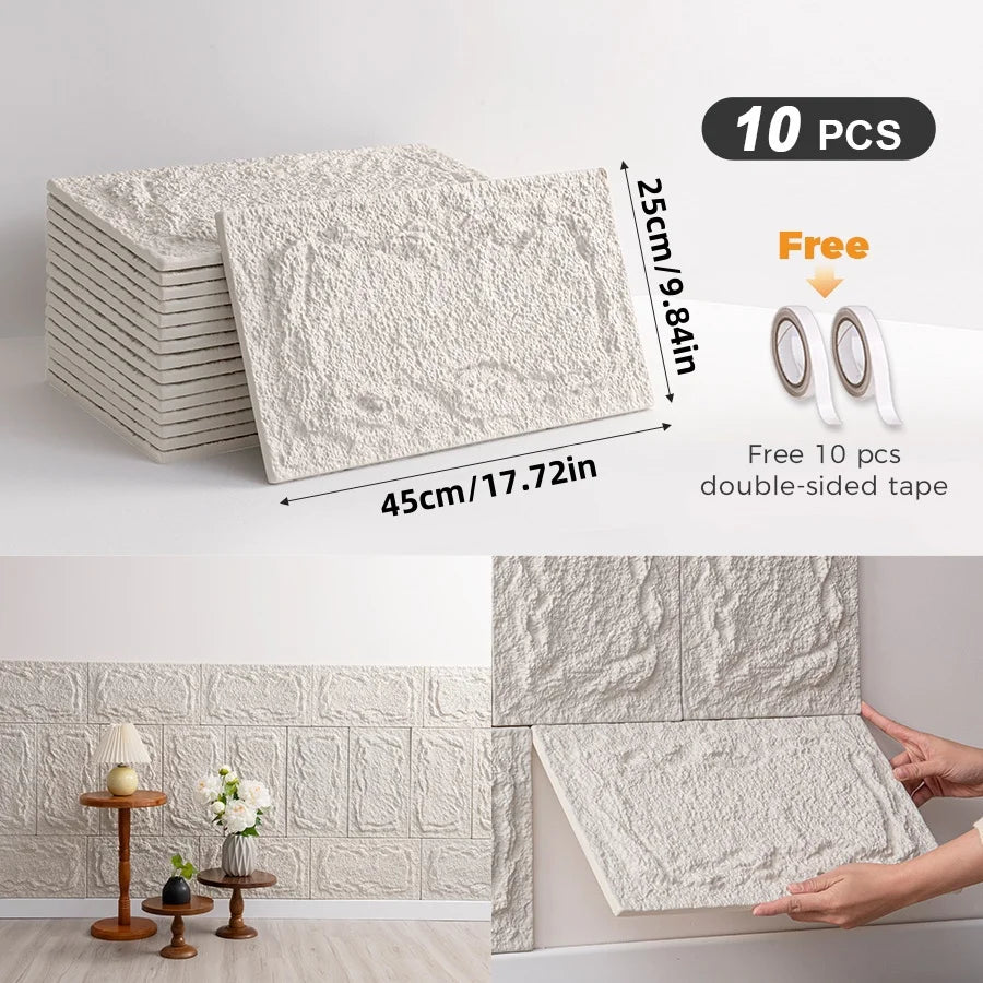 CHEE LYEE 3D Self Adhesive Stone Wall Panels Indoor Outdoor