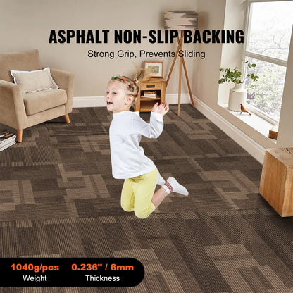 Padded Carpet Tiles For Soft And Anti Slip Indoor Flooring