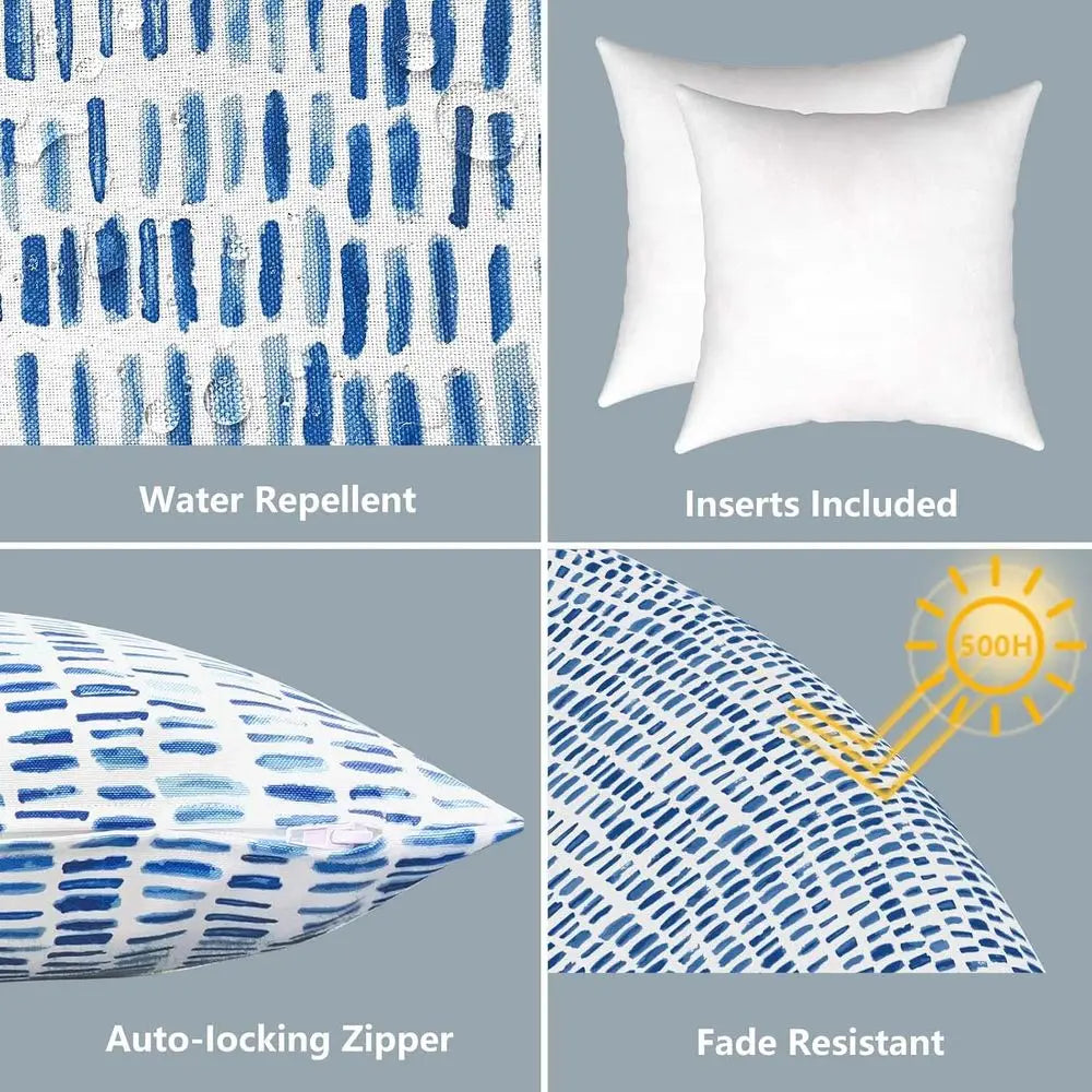 Decorative Outdoor Indoor Throw Pillows Set With Inserts