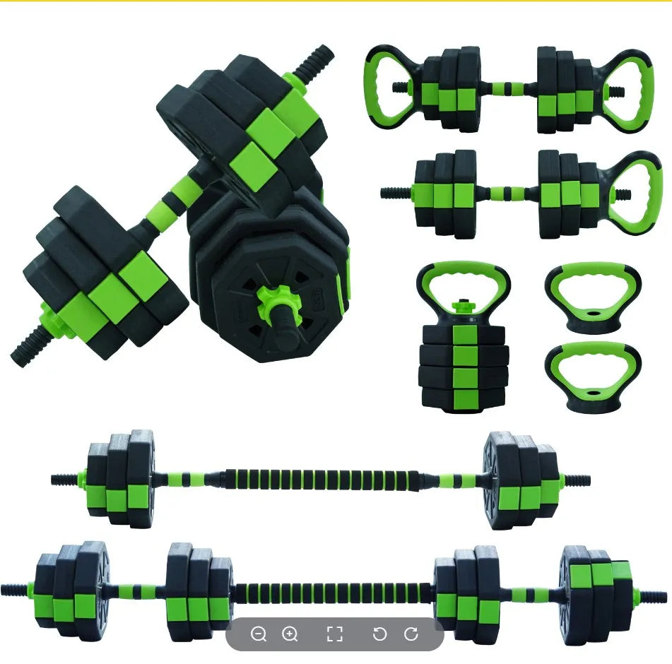 HiMISS 4 In 1 Adjustable Dumbbell Kettlebell Set For Home Gym