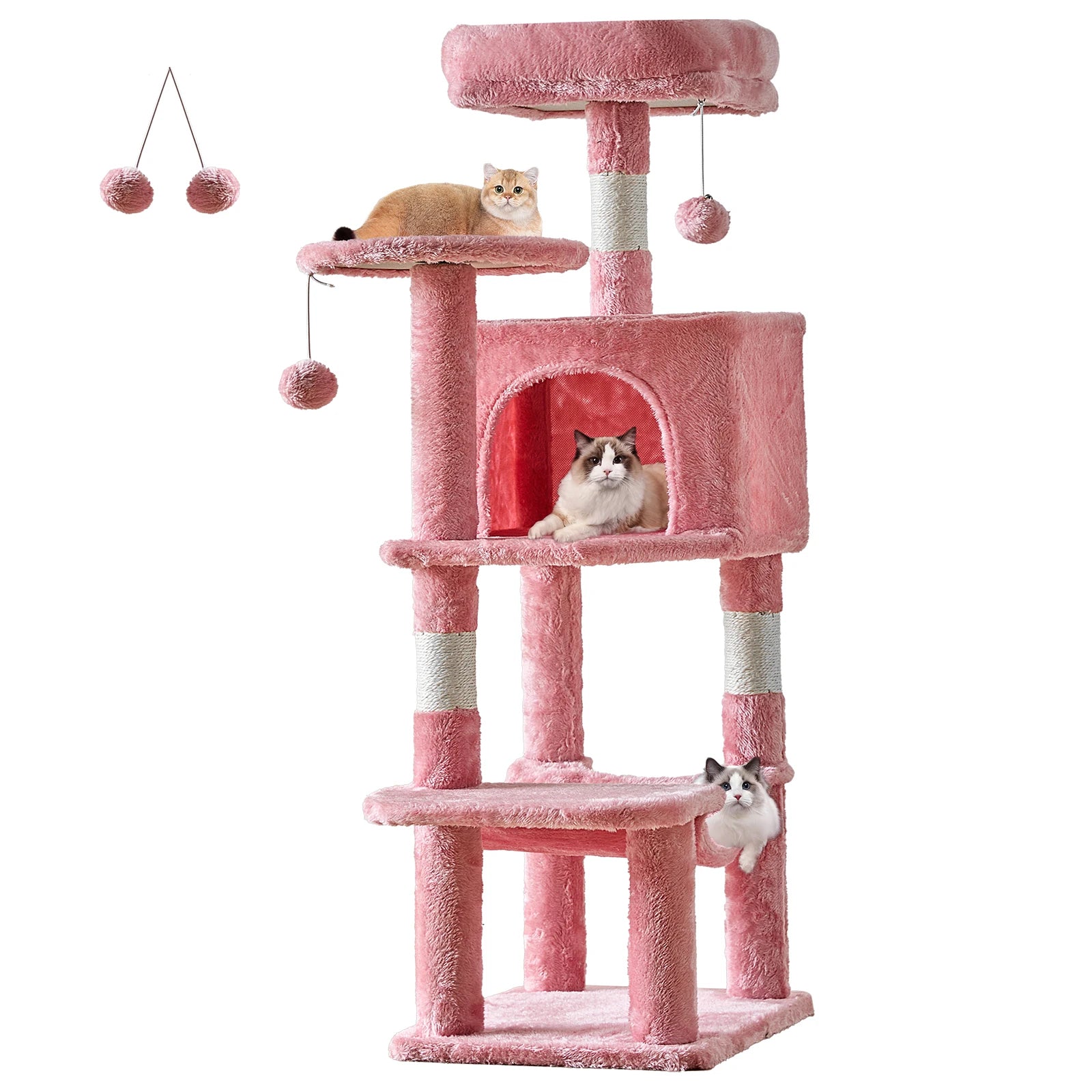 JHK Cat Tree Tower For Indoor MultiCat Scratching Posts
