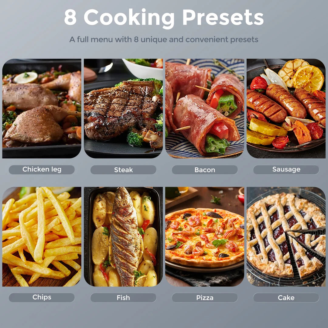 SEJOY 8 In 1 HighCapacityCountertop Air Fryer Oven