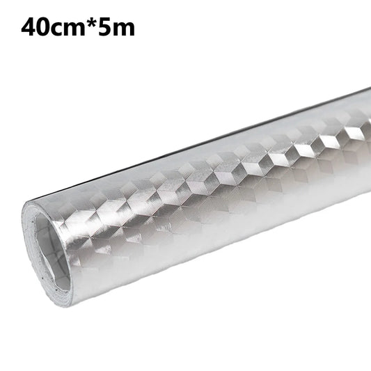 Aluminum Foil Kitchen Backsplash Sticker Waterproof And Heat Resistant