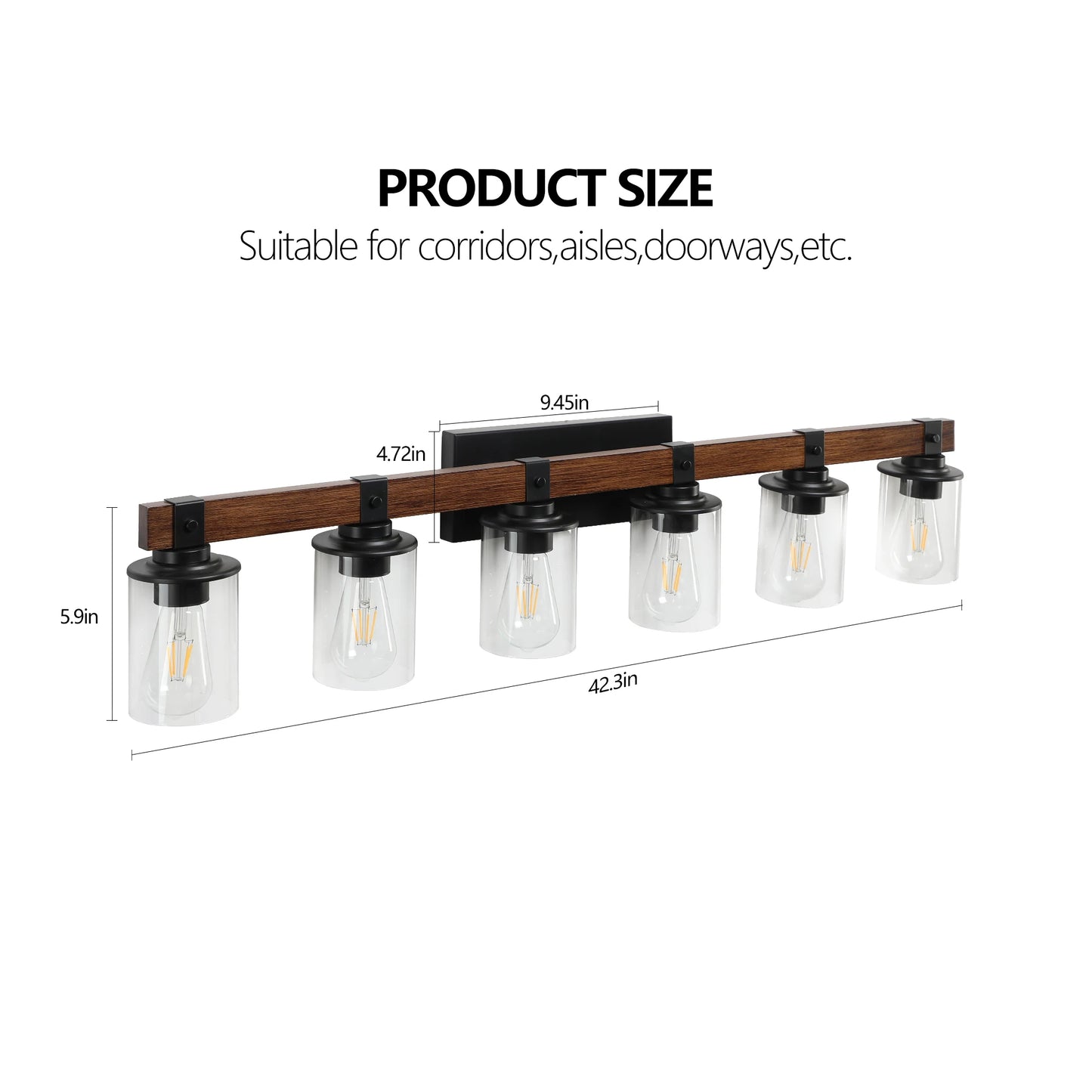 ARLGSITE 6 Light Farmhouse Vanity Light Fixture