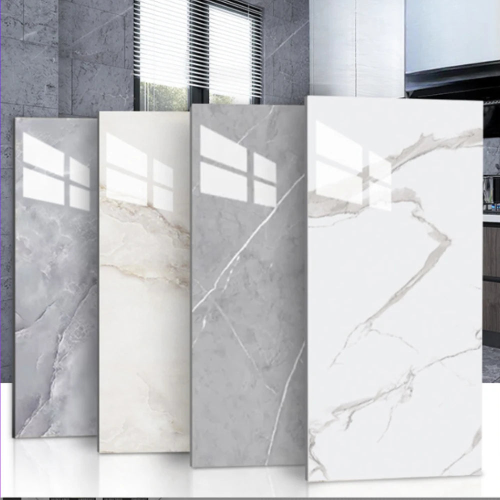 Marble PVC Self-Adhesive Floor Tiles Waterproof Peel Stick Removable