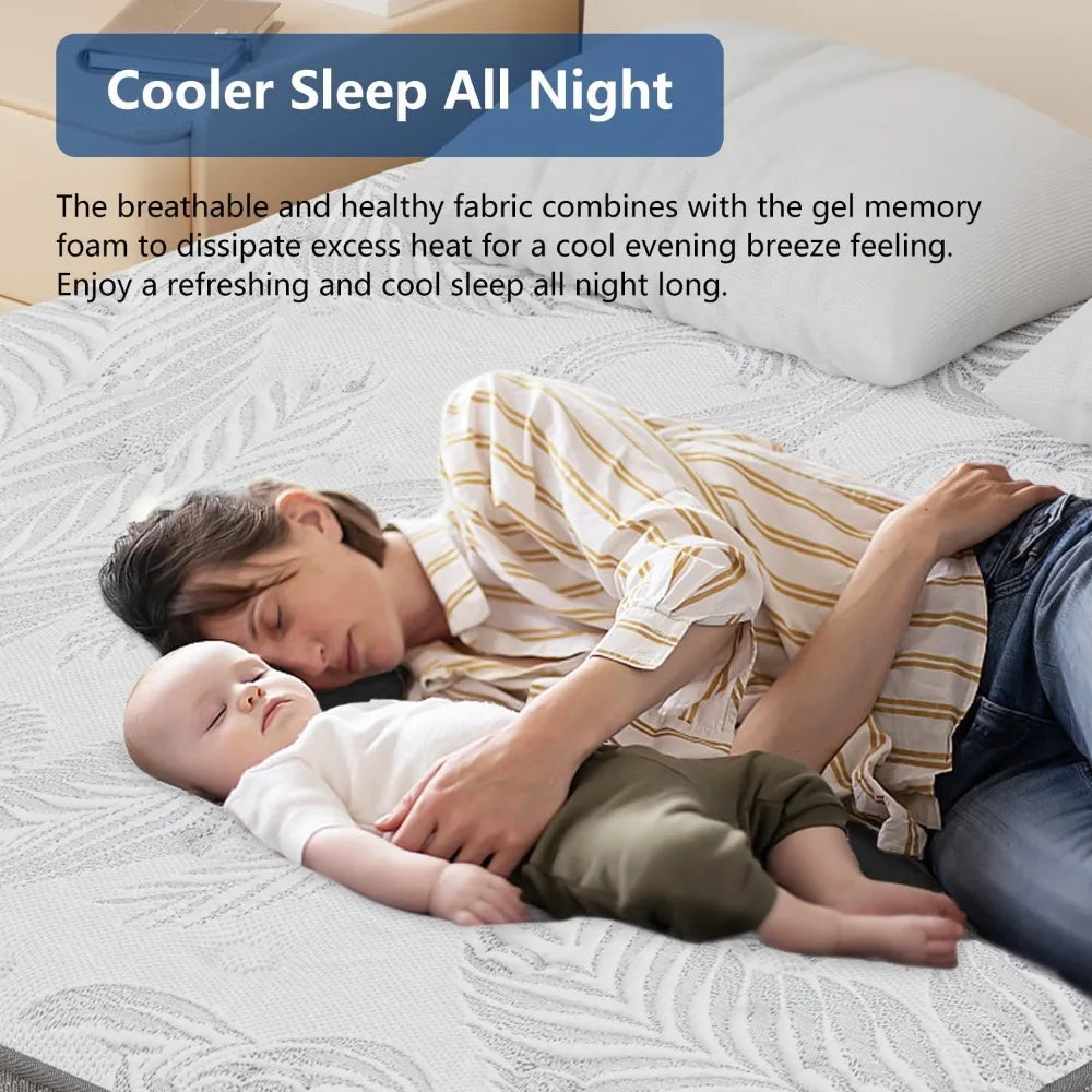 Hybrid Mattress With Pocketed Coils And Gel Memory Foam