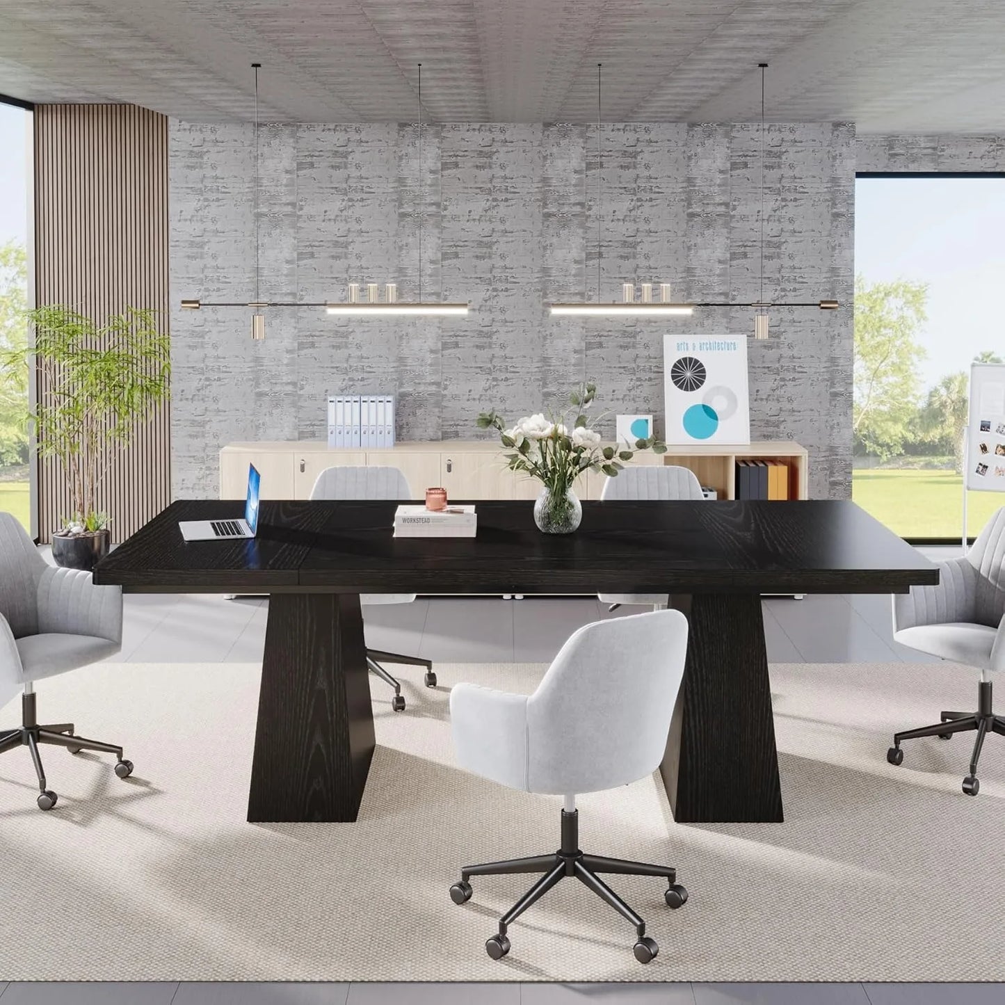 LITTLE TREE Dining Table For Four To Six Tapered Legs