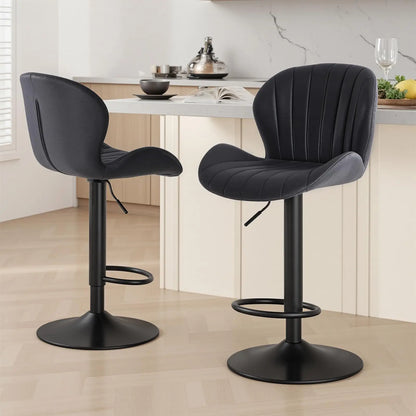 JHK Modern Ergonomic Dining Chairs Set Of Two Pieces