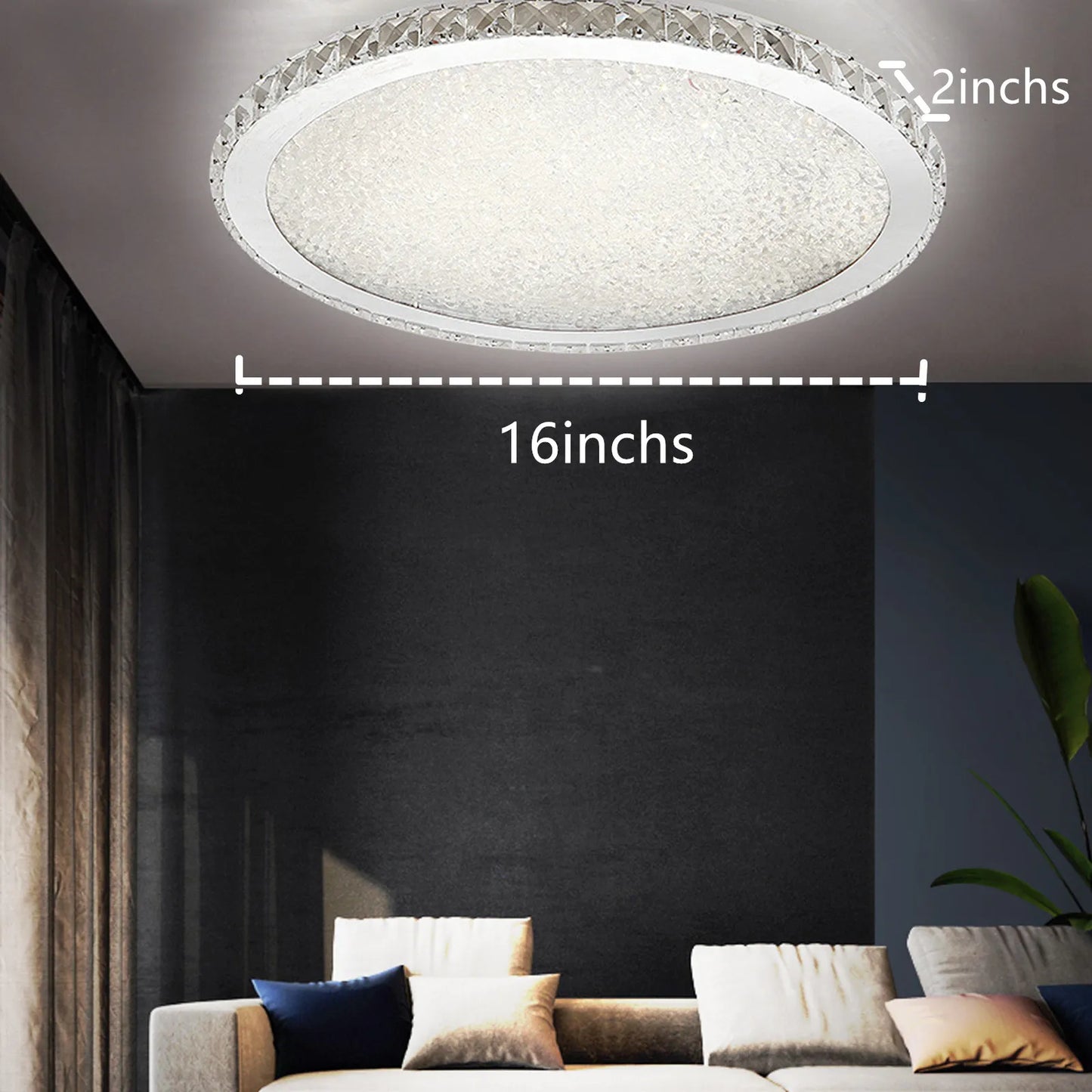 LOYALHEARTDY Modern Crystal Ceiling Light Pendant
