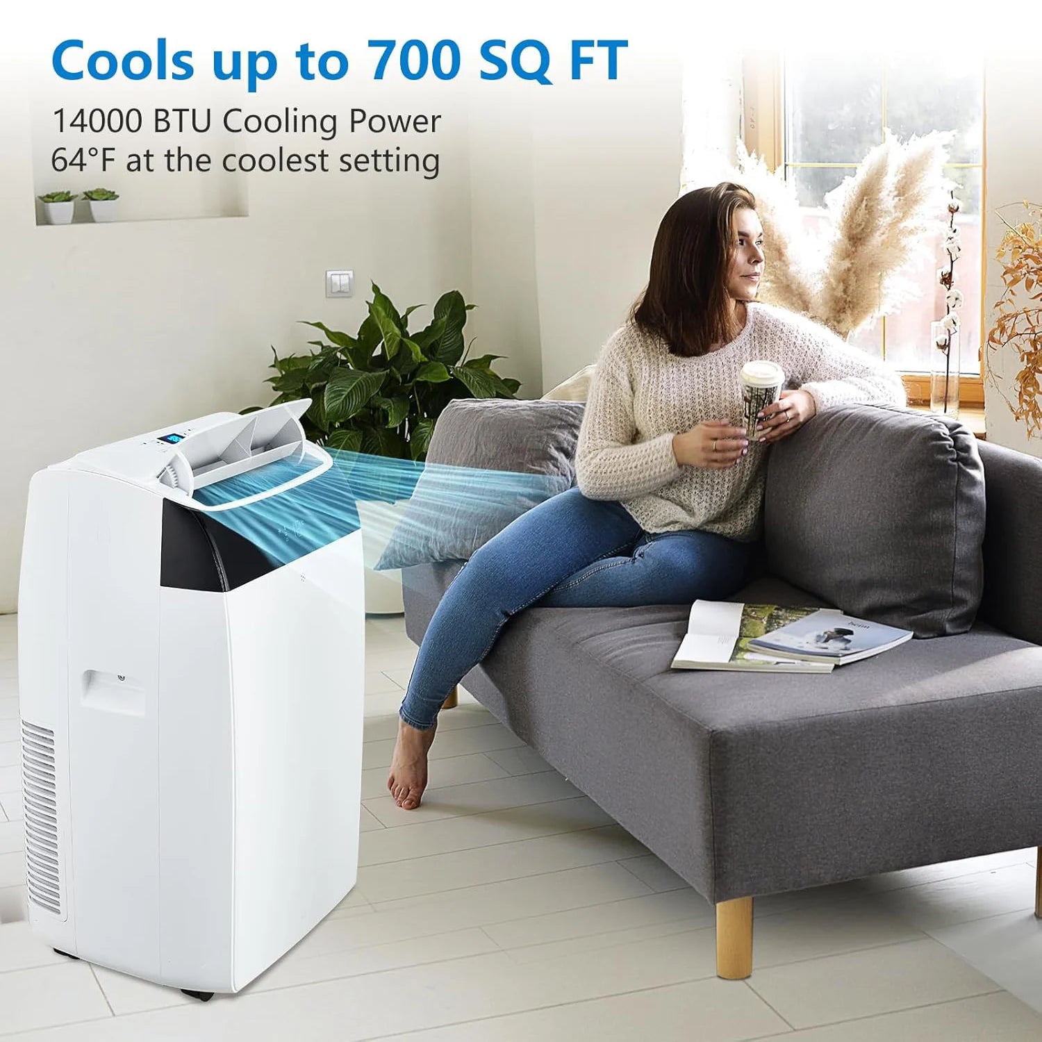 Adoolla Portable Air Conditioner With Remote And Dehumidifier