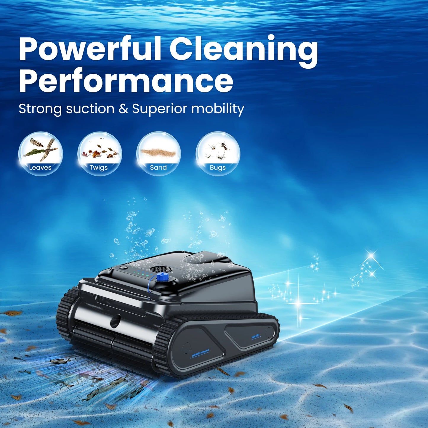 Vastorm Y50S Cordless Robotic Pool Cleaner Self Parking