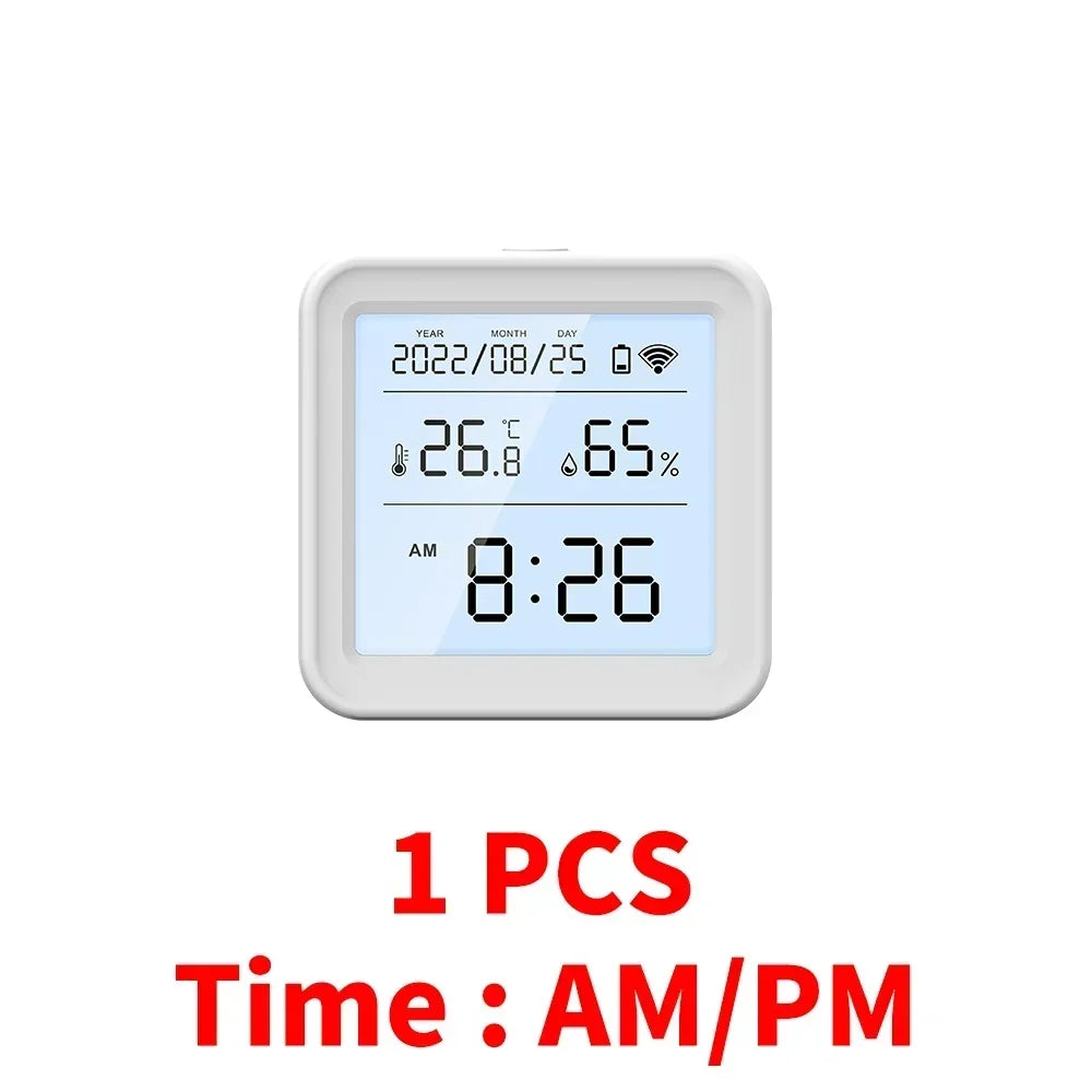 NVWU Tuya WiFi Temperature Humidity Sensor Hygrometer Thermometer