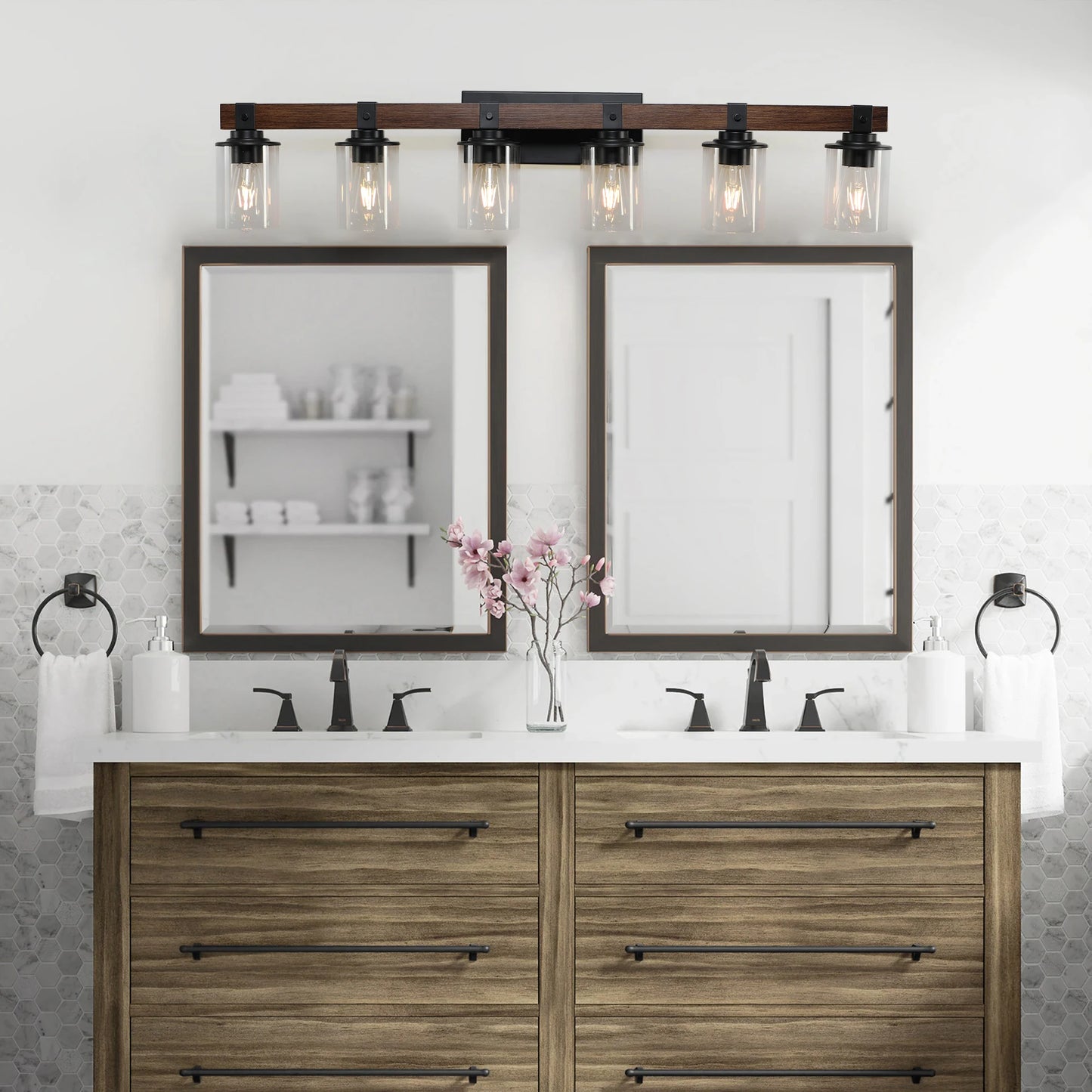 ARLGSITE 6 Light Farmhouse Vanity Light Fixture