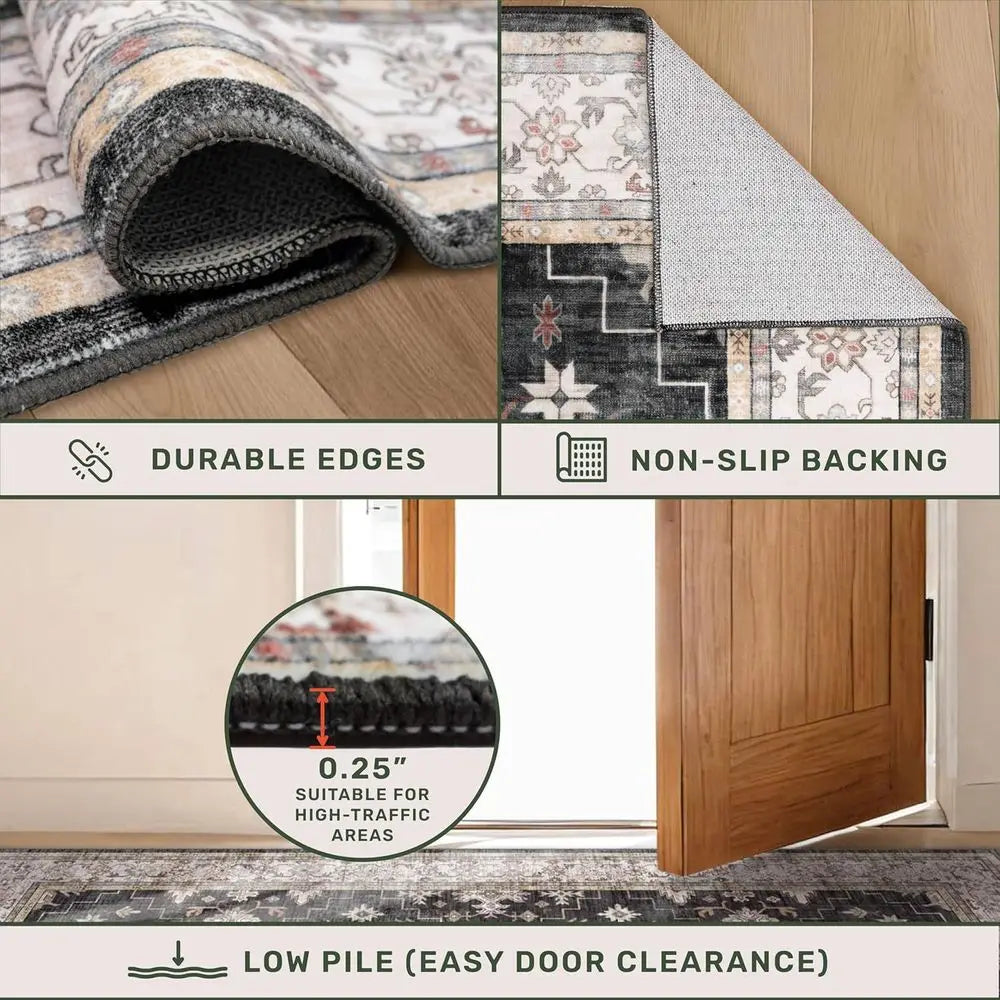 Entry Rug Non Slip Stain Resistant For Kitchen Bathroom Entrances