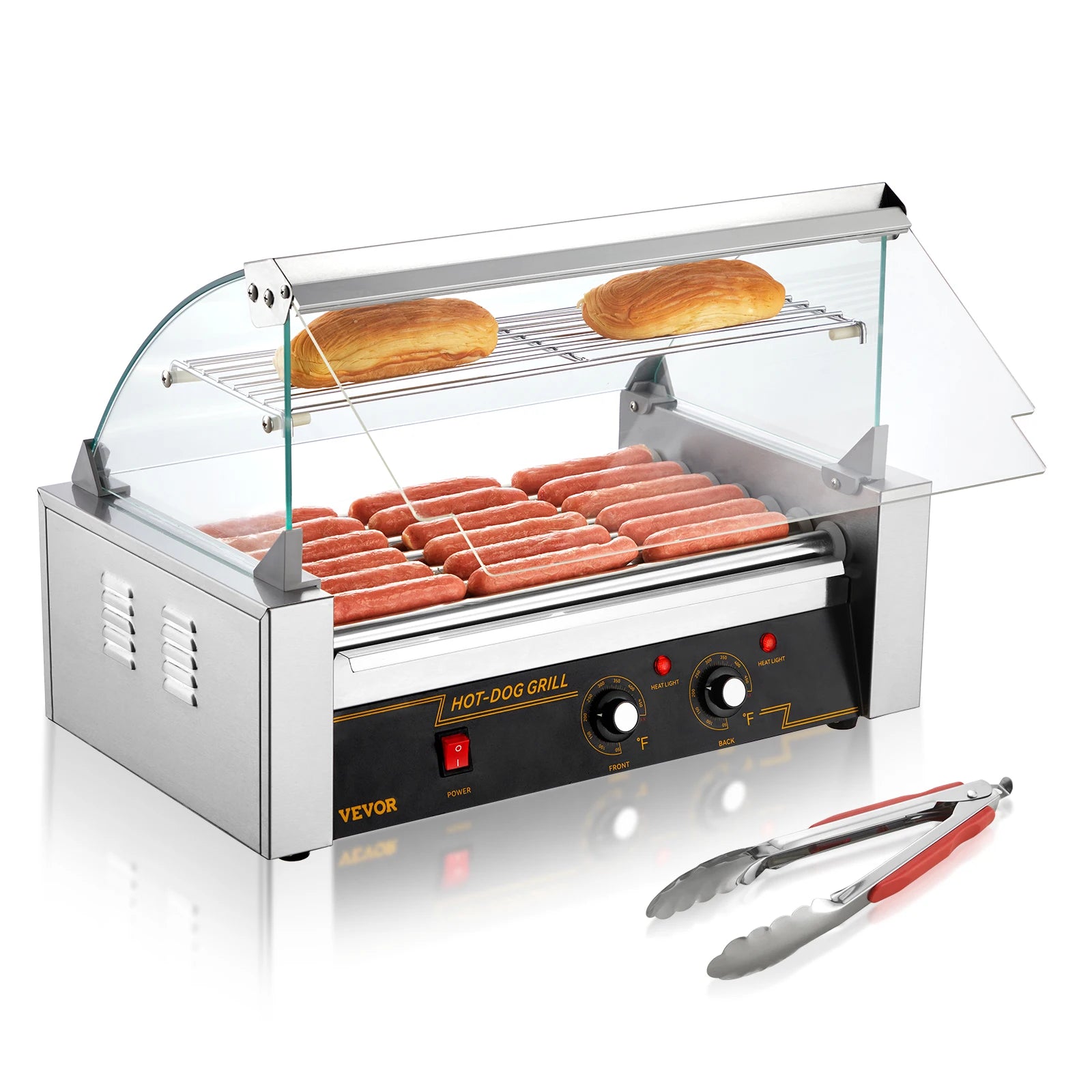 SucceBuy Commercial Hot Dog Roller Electric Sausage Maker 110V