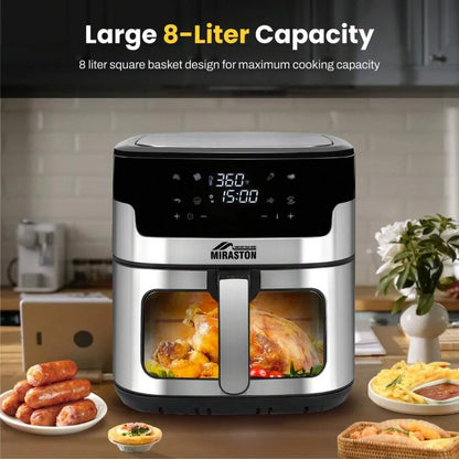 XMSJ Air Fryer With Smart Touch Screen And Eight Presets