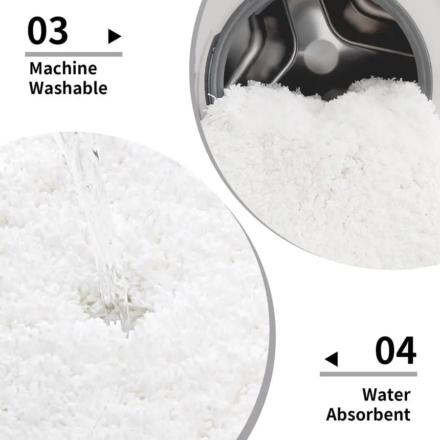 Non Slip Plush Bath Mat Ultra Absorbent For Home Use
