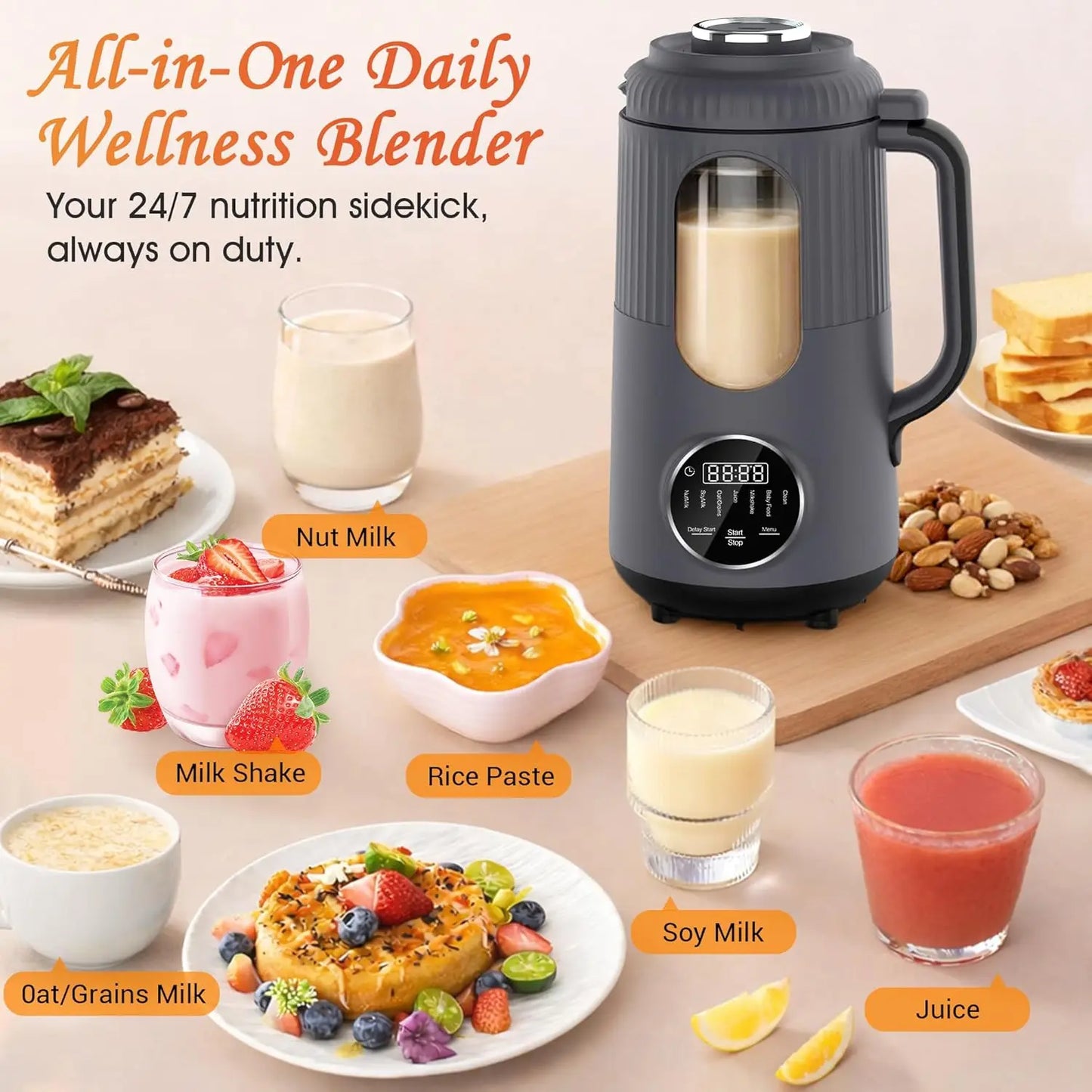 Automatic Nut Milk Maker Machine For Homemade Plant Based Milk