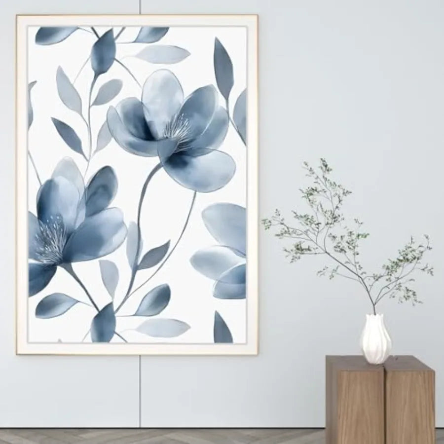 Peel And Stick Light Flower Wallpaper Modern Watercolor