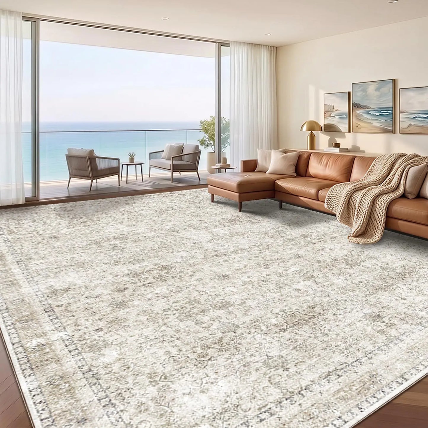 Ultra Soft Washable Area Rugs Non Slip Backing Stain Resistant