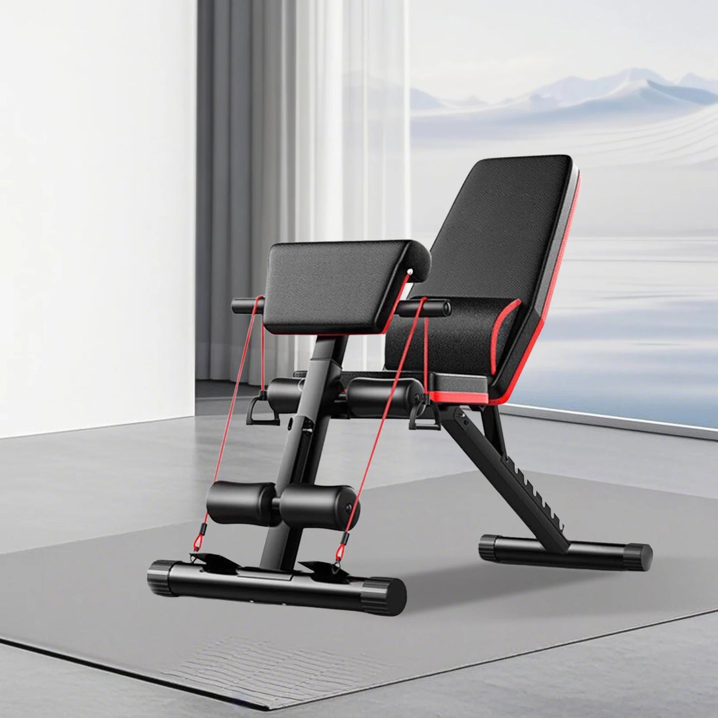 Fitness Bench Adjustable Strength Training Multifunctional Stool