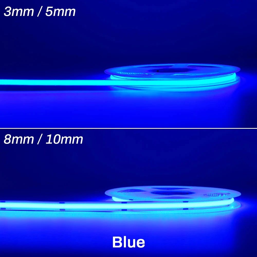Cooleeon COB LED Strip 12V Dimmable Tape Lighting