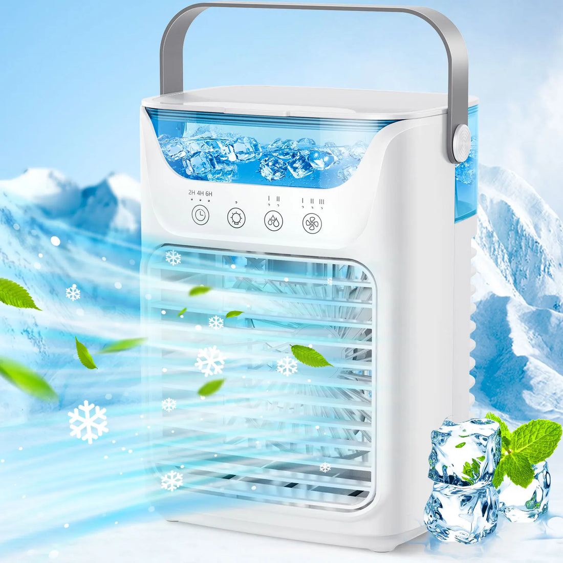 Afdeal Portable Humidifier Cooling Fan Desktop Water Tank Air Cooler