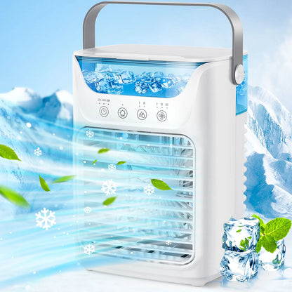 Afdeal Portable Humidifier Cooling Fan Desktop Water Tank Air Cooler