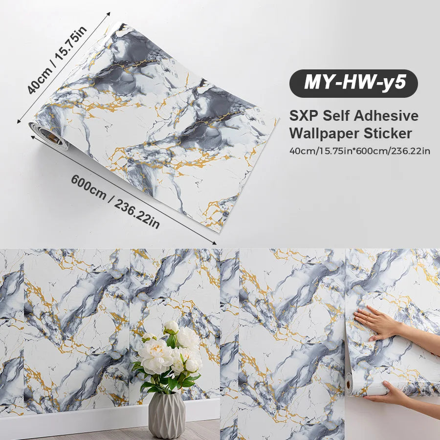 Self-Adhesive Marble Wall Sticker Peel And Stick For Indoor Use