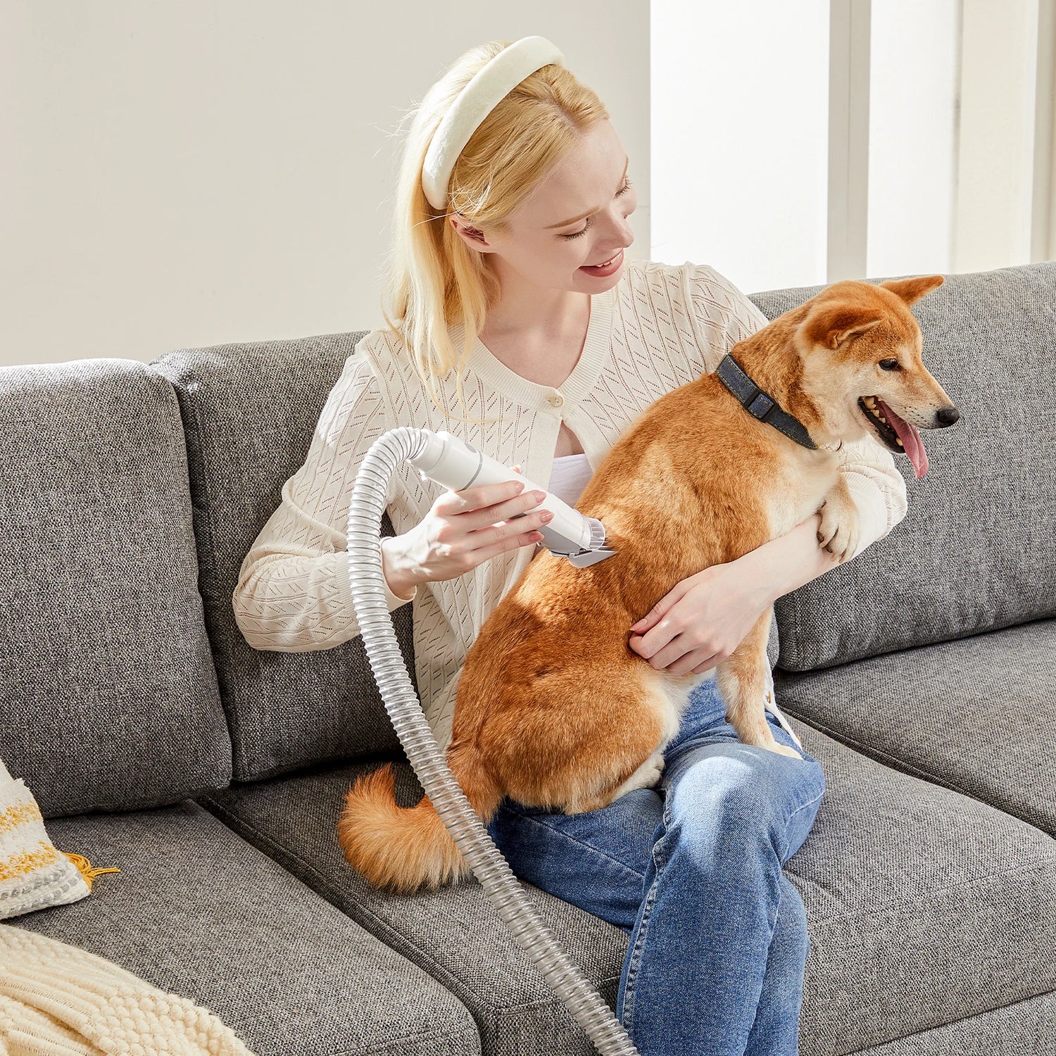 JHK 2.5L Professional Pet Grooming Vacuum Kit With Cordless Low Noise Clippers