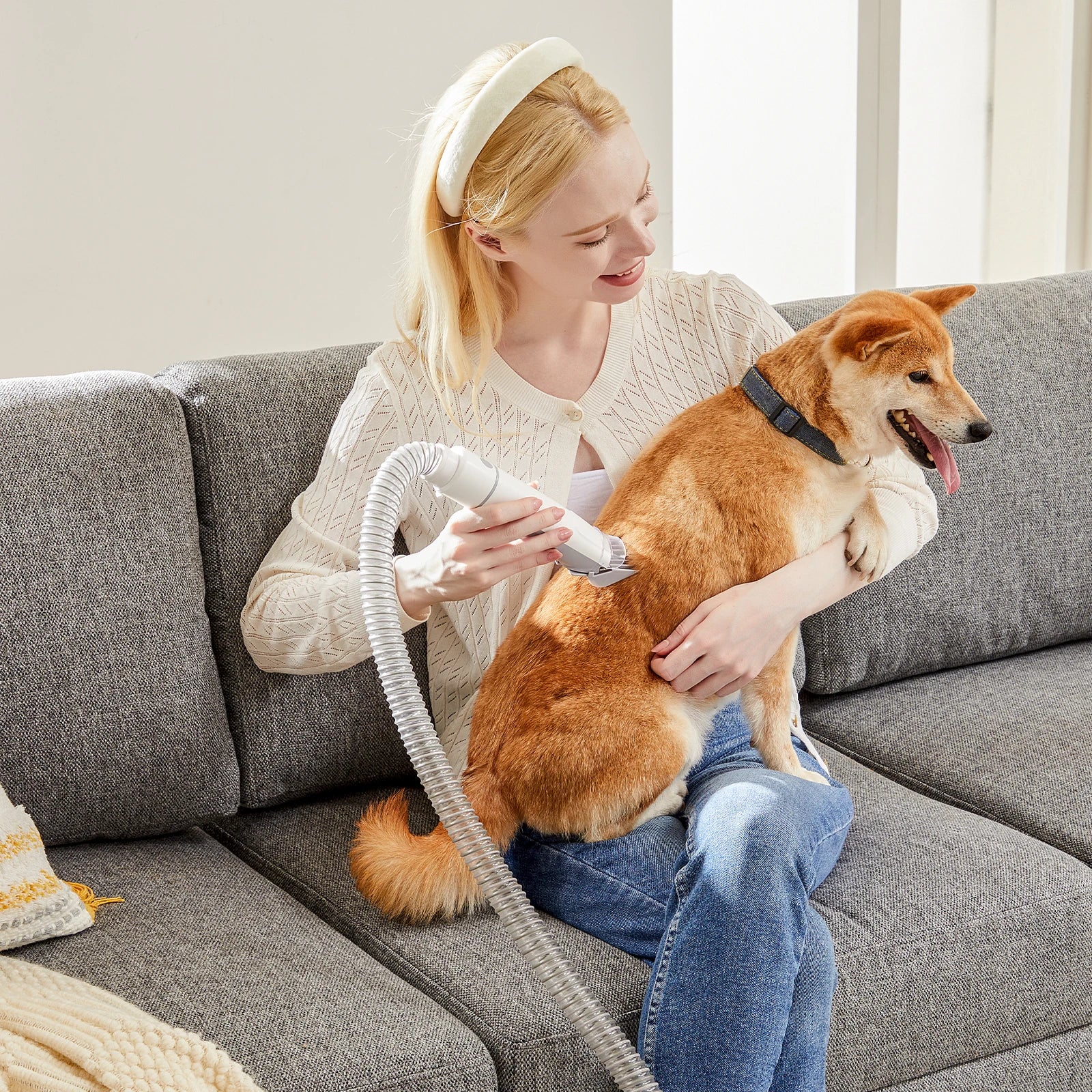 JHK 2.5L Professional Pet Grooming Vacuum Kit With Cordless Low Noise Clippers