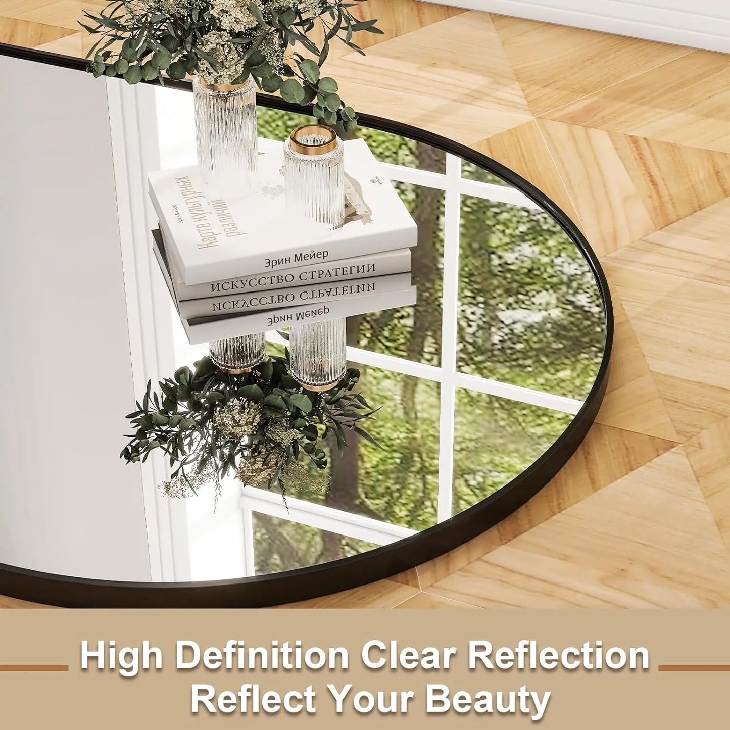 HARRITPURE Full Length Mirror With Aluminum Frame For Home