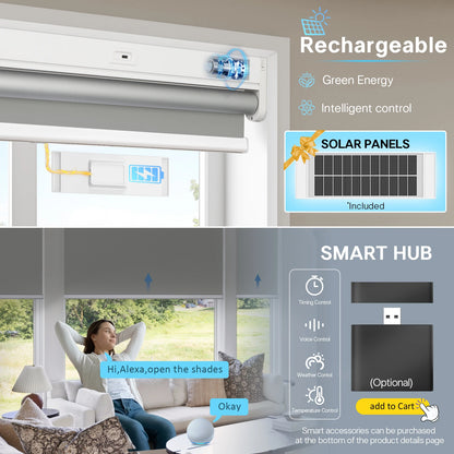 Format Electric Roller Shades With Remote Control For Windows