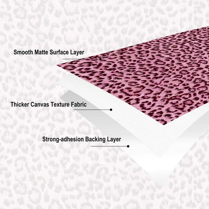 Peel And Stick Leopard Print PVC Wallpaper For Decor