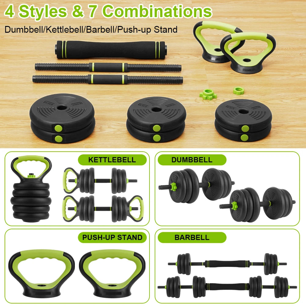 TWISTER.CK Adjustable Dumbbells 4 In 1 Free Weight Set