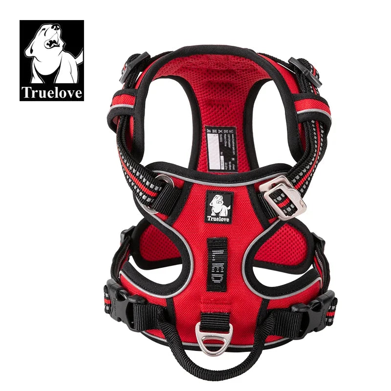 TRUELOVECN Truelove Reflective Nylon Dog Harness No Pull Adjustable