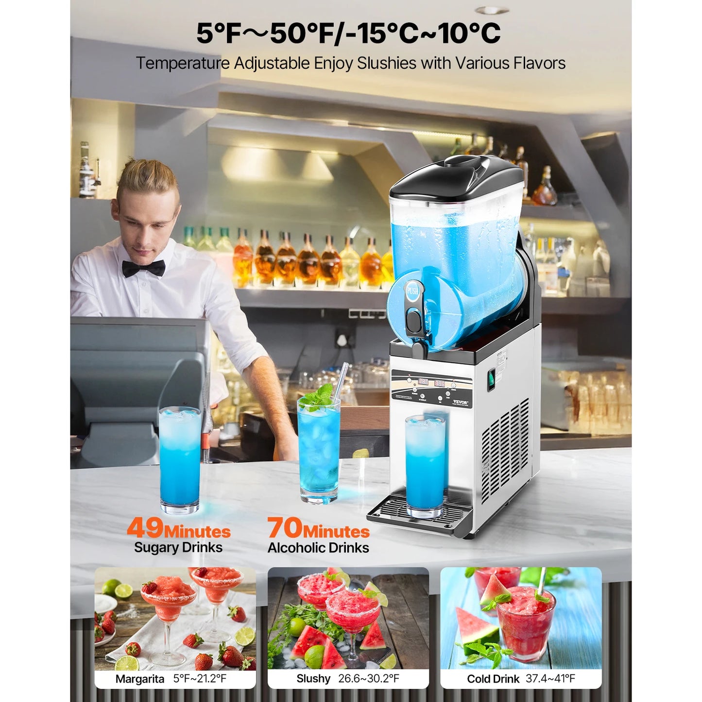 SucceBuy Slushy Machine For Commercial Use In Restaurants