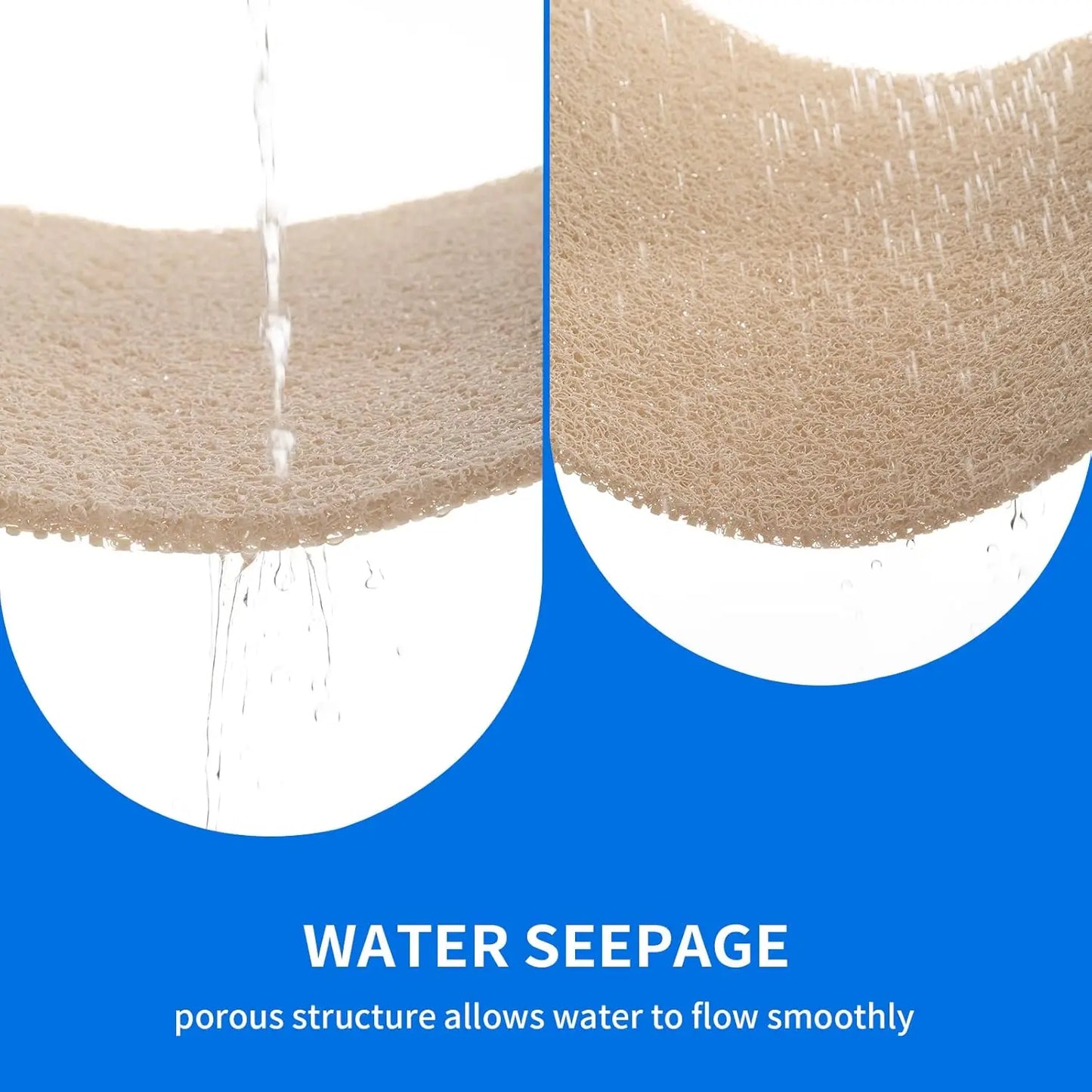 Non Slip Bathtub Mat With Foot Scrubber For Shower