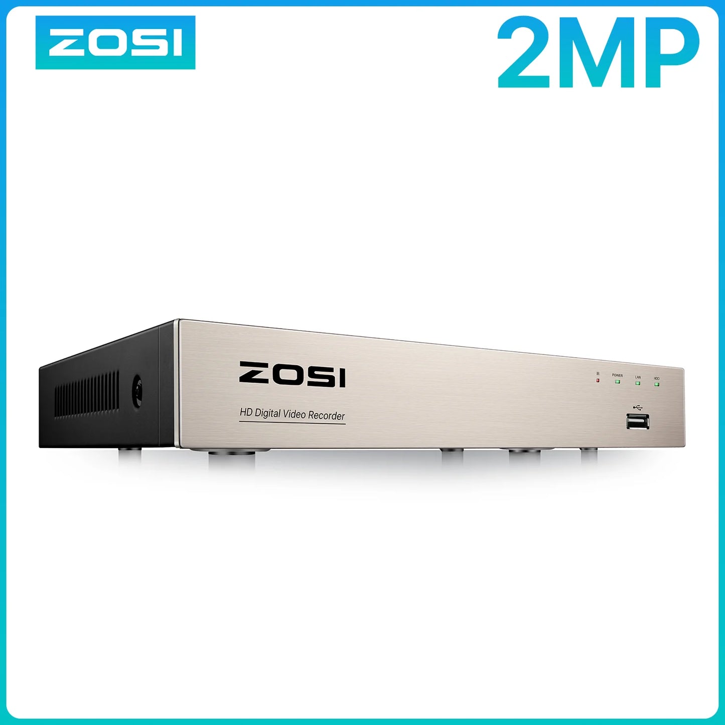 ZOSI H265Plus 8CH 4In1 DVR For AHD TVI CVI Cameras