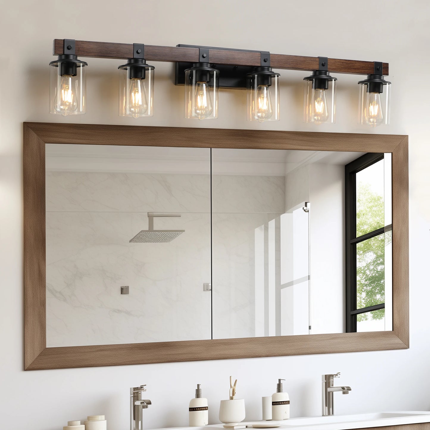 ARLGSITE 6 Light Farmhouse Vanity Light Fixture