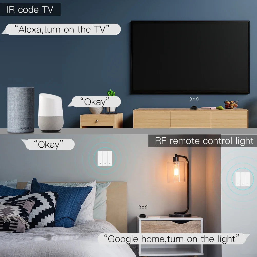 WiFi RF IR Universal Remote Controller With Tuya App