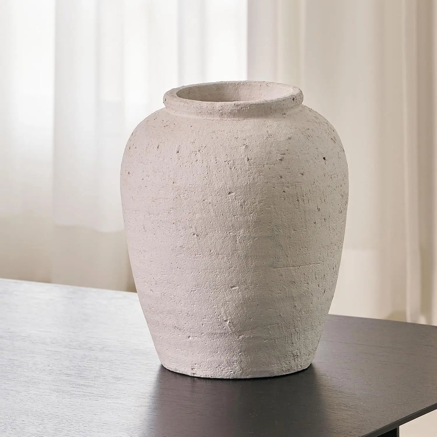 Ceramic Zen Style Pitcher Vase For Farmhouse Decor And Flowers