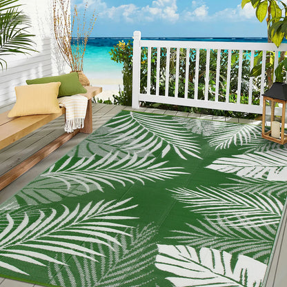 Outdoor Rug Waterproof Recycled Plastic Straw Patio Carpet