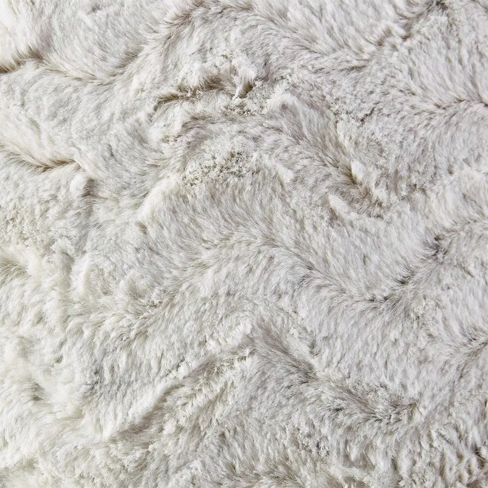 Zuri Faux Fur Animal Throw Pillow Luxury Square Decorative Pillow