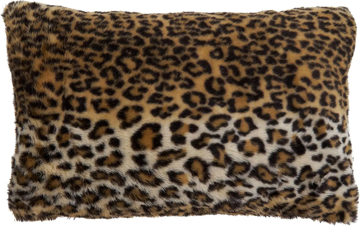 Cheetah Print Faux Fur Throw Pillow for Bedding and Decor